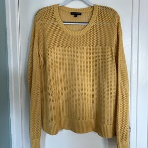 Open Knit Sweater - BR Factory - Yellow Size L